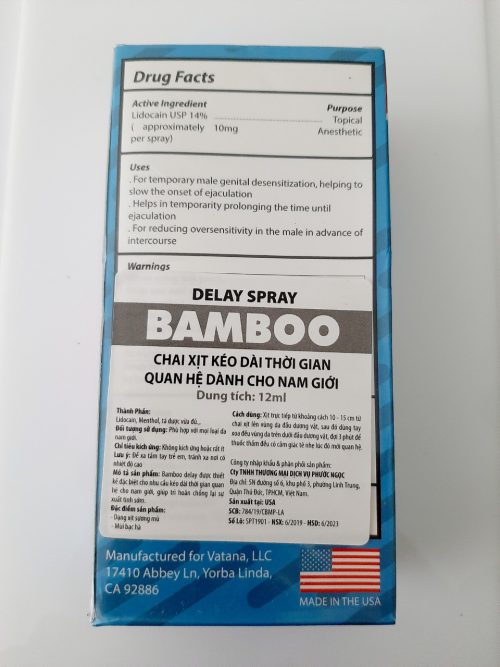 Bình xịt bamboo delay usa