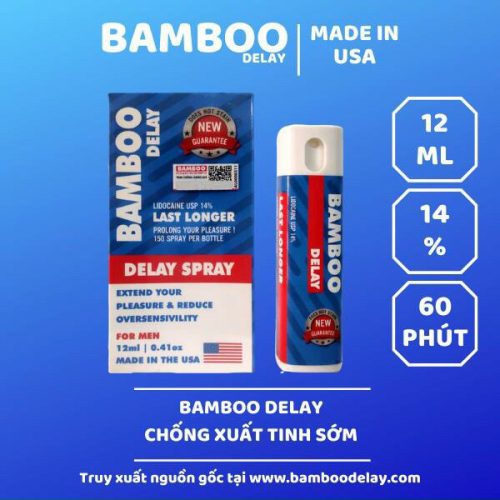 Bình xịt chống xuất tinh sớm Bamboo Delay